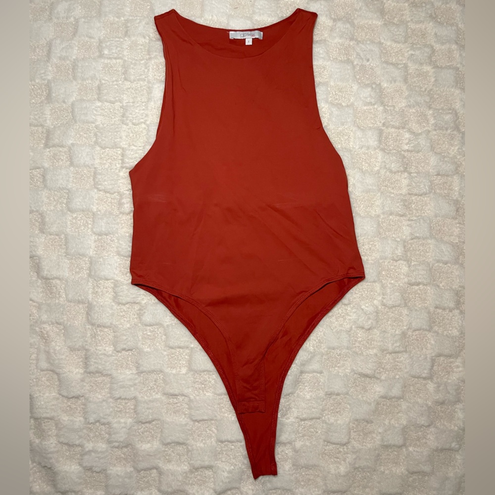 Orange bodysuit